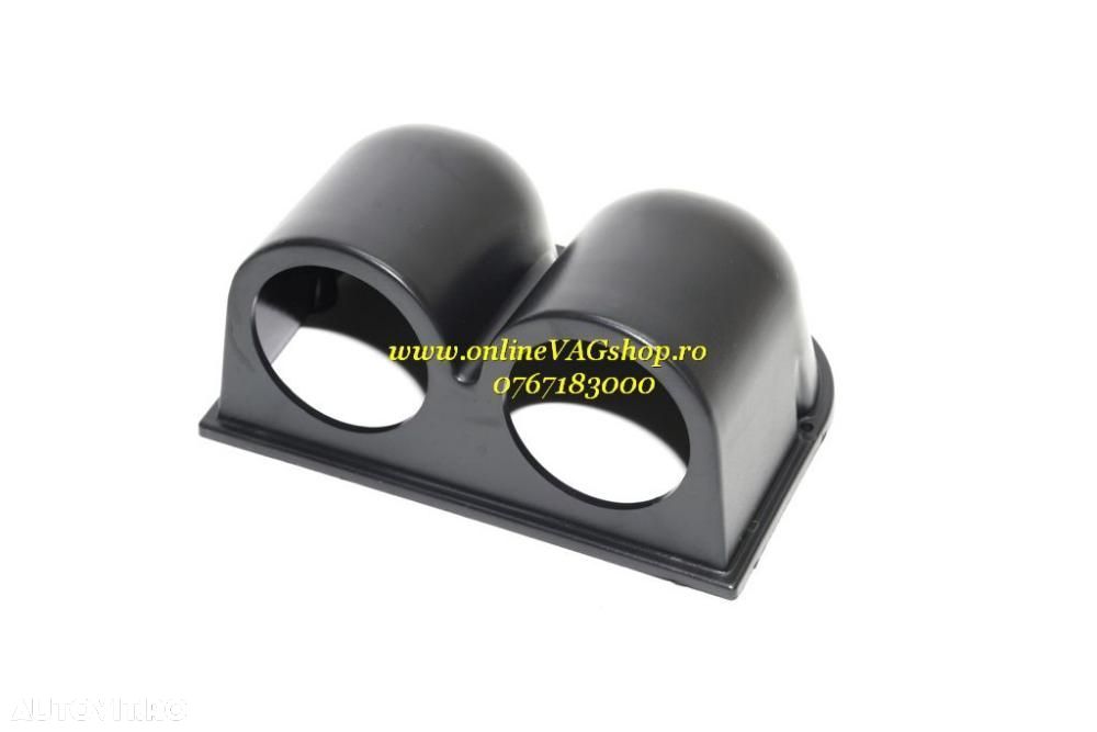 Suport pentru 2 ceasuri indicatoare de 52mm fixare bord - 3