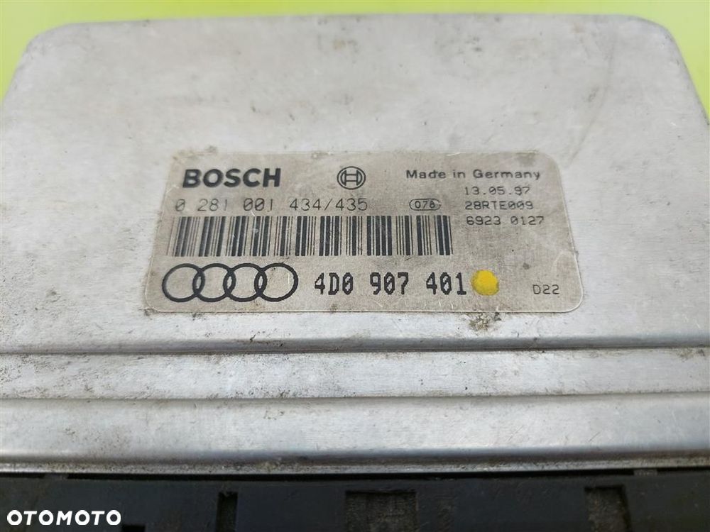 Komputer sterownik silnika Audi A8 D2 1994-2002 2,5 TDI 4D0907401 ORYGINAŁ - 3