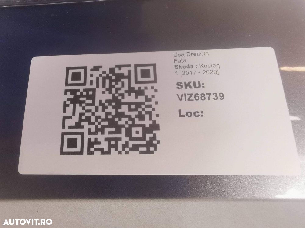 Usa Dreapta Fata Skoda Kodiaq 1 2017 2018 2019 2020 Originala Avariata - 10