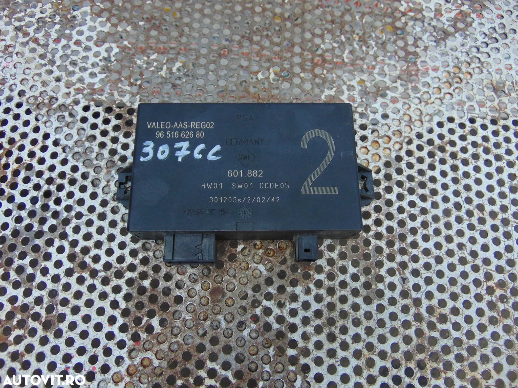 Modul senzori parcare Peugeot 307 307 cc cabrio cod 9651662680 - 1