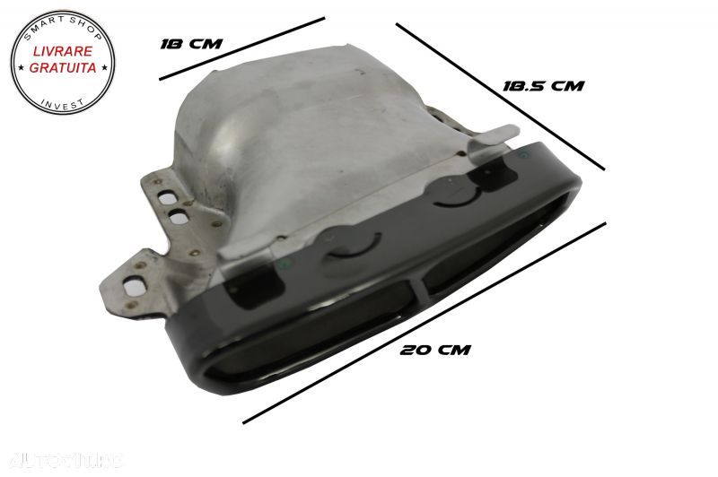 Difuzor Bara Spate cu Ornamente Evacuare Mercedes CLA X117 W117 (2013-2018) Faceli- livrare gratuita - 15