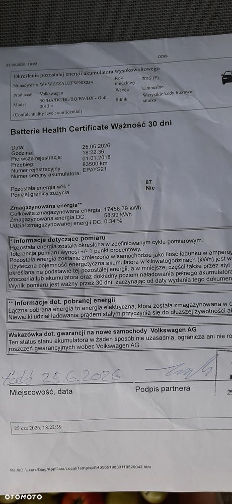 Volkswagen Golf e-Golf - 16