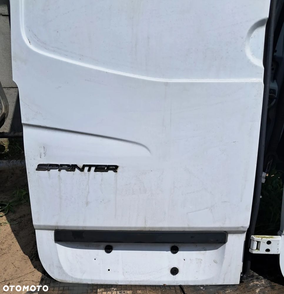 Drzwi Tył Tylne Lewe Białe Z Szybą / Pełne Mercedes Sprinter W906 Volkswagen Crafter 2006-2018 - 2