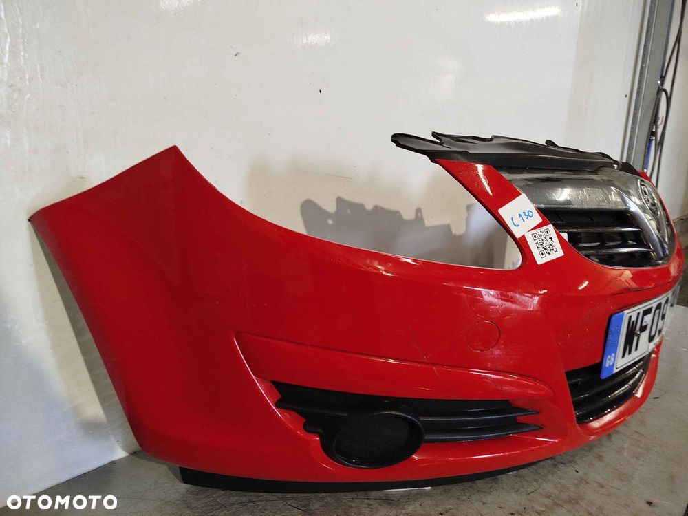 ^ ZDERZAK PRZÓD PRZEDNI DO OPEL CORSA D Y547 CZERWONY - 3