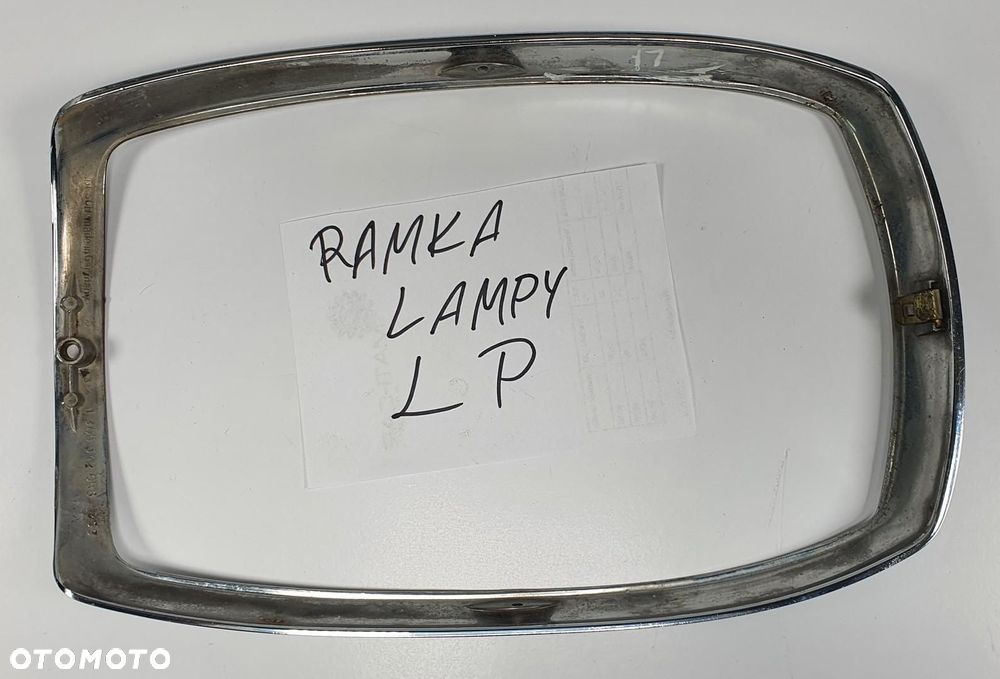RAMKA LISTWA LAMPY LEWY PRZÓD CHROM MERCEDES W115 W114 1305542056 - 6