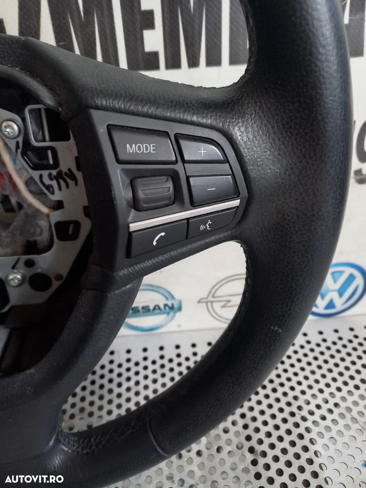 Volan Din Piele Cu Comenzi Bmw F10 F11 F07 F01 F02 F03 In 3 Spite Stare Foarte Buna Cod - 8
