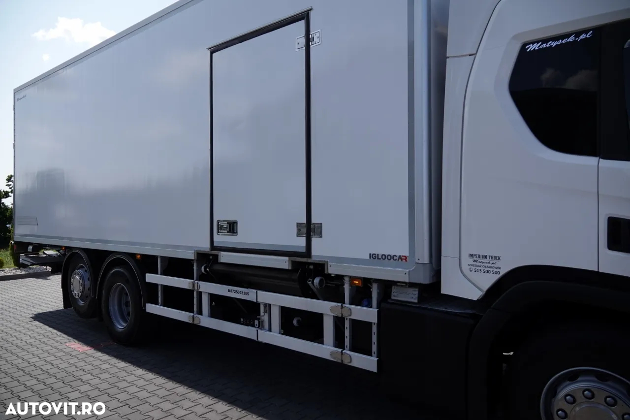 Scania P 410 / TRANSMISIE LA RECE / SLAVE / unitate FRIGO BLOCK / 2X LIFT DE ÎNCĂRCARE / TEMPERATURĂ MULTIMEMBRU DUPĂ CONTRACTUL DE SERVICE GOLDEN / - 11