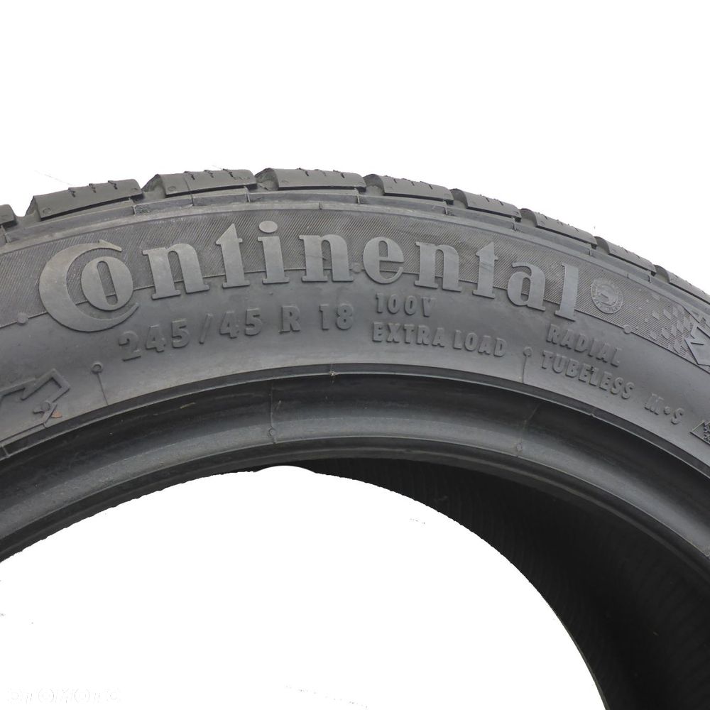 2 x CONTINENTAL 245/45 R18 100V XL ContiWinterContact TS 810 S ZIMA 6.5-6.8mm - 4