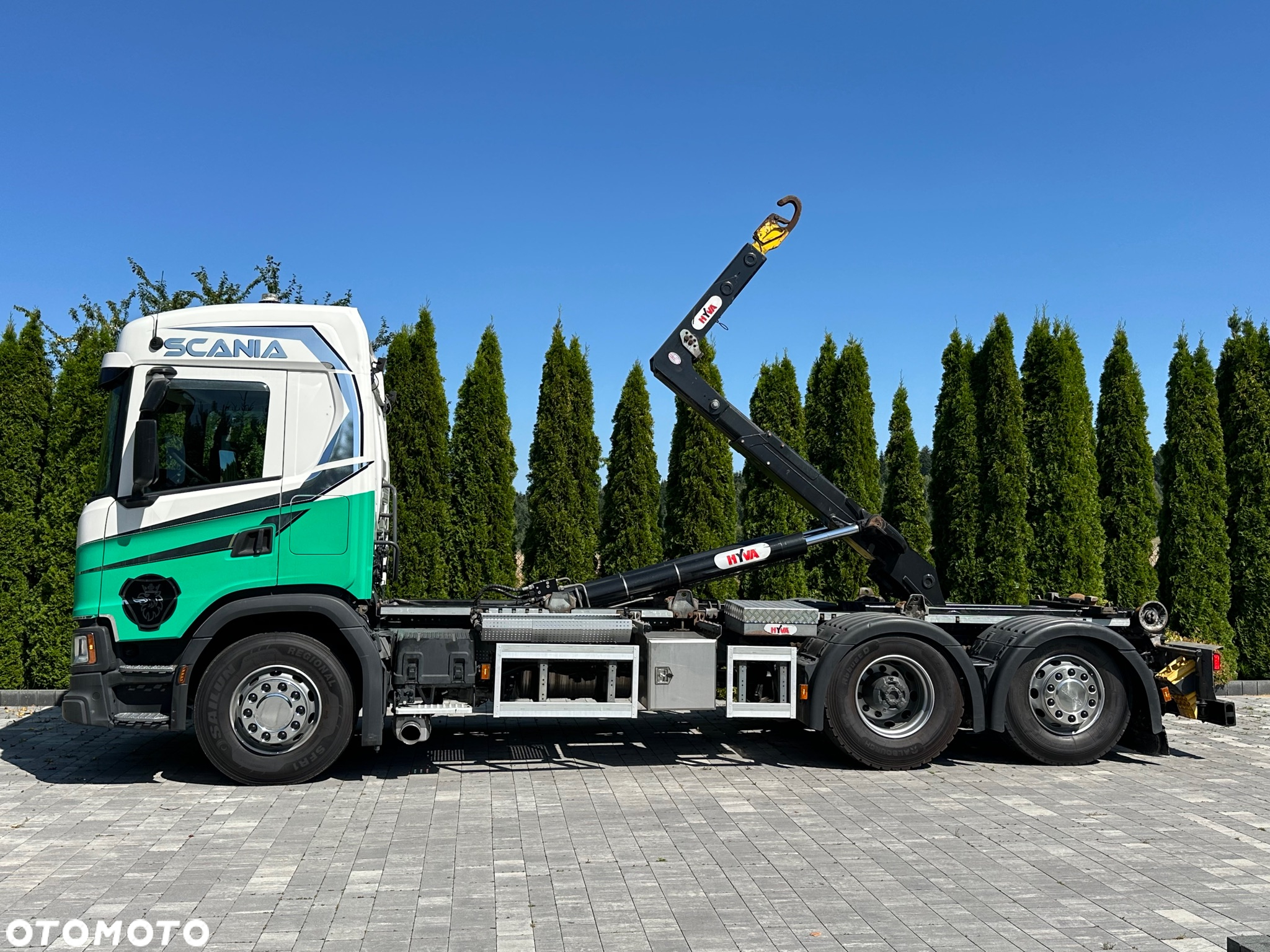 Scania / G450 / 6X2 / HAKOWIEC / HYVA 22.60.SK  / Oś-SKRĘTNA-PODNOSZONA / - 7
