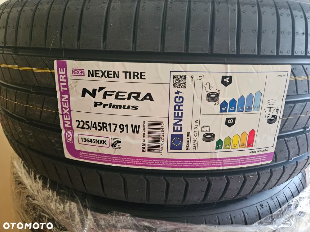 4 x NEXEN N FERA PRIMUS 225/45R17 91 W - 2