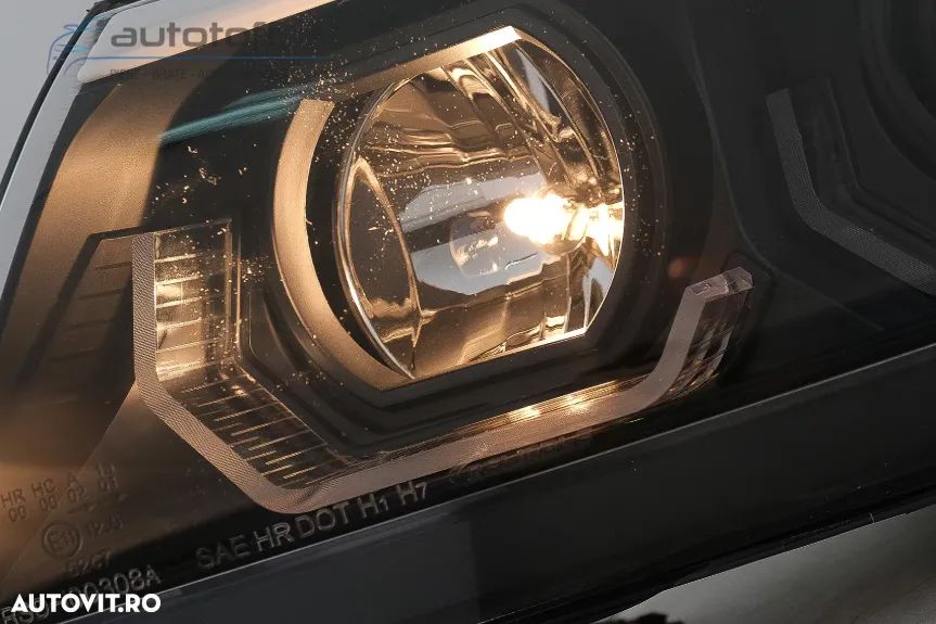 Faruri 3D Led Angel Eyes compatibile cu BMW Seria 3 E90 E91 (2005-2008) - 6
