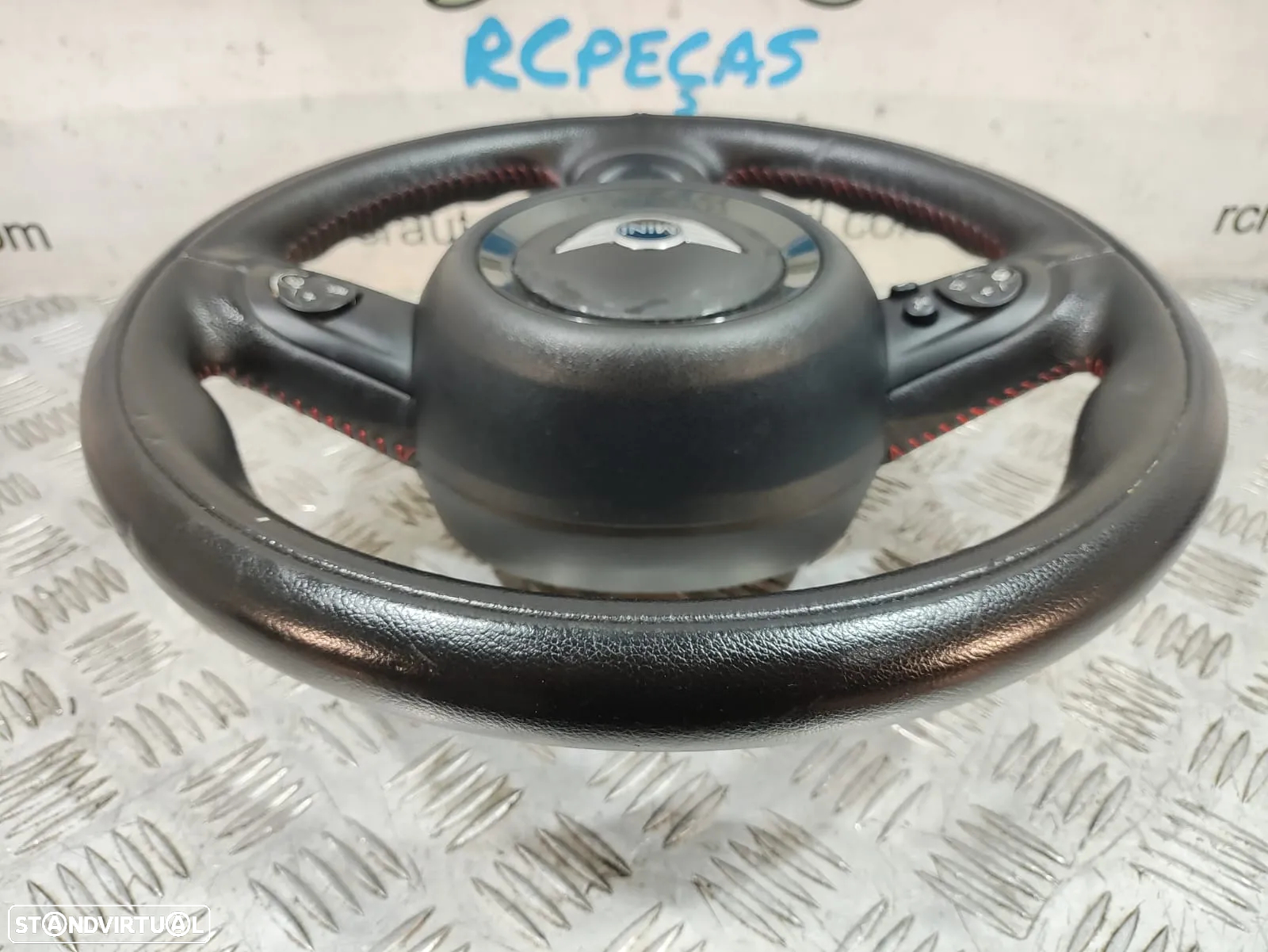 Volante + Airbag Completo Mini Cooper JCW Original - R56 R57 R58 R59 R60 - Comandos Multifunções John Cooper Works Guiador - 4
