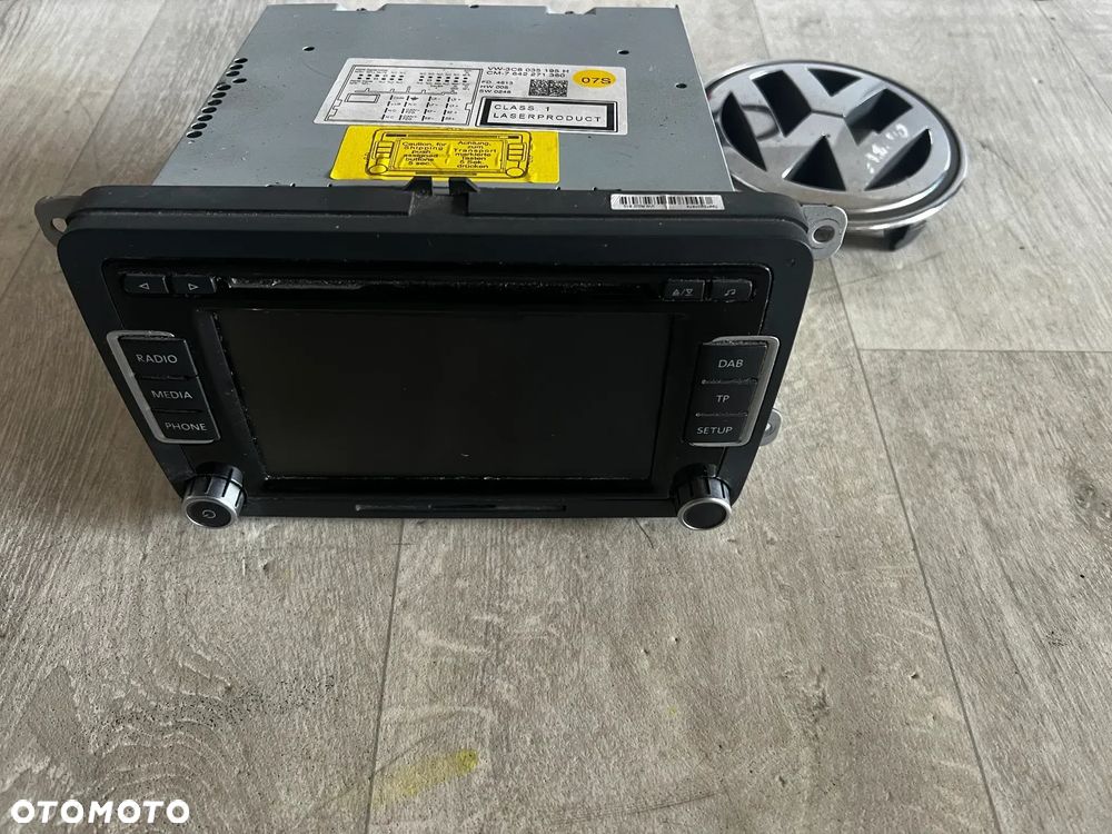 RADIO RADIOODTWARZACZ CD NAVI NAWIGACJA 3C8035195H VW TIGUAN I 5N LIFT - 1