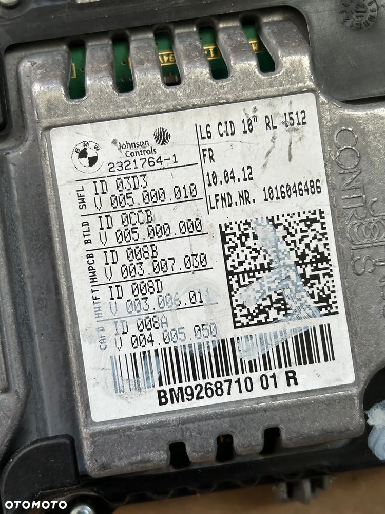 BMW F01 F02 WYŚWIETLACZ MONITOR EKRAN NAVI 9268710 - 3