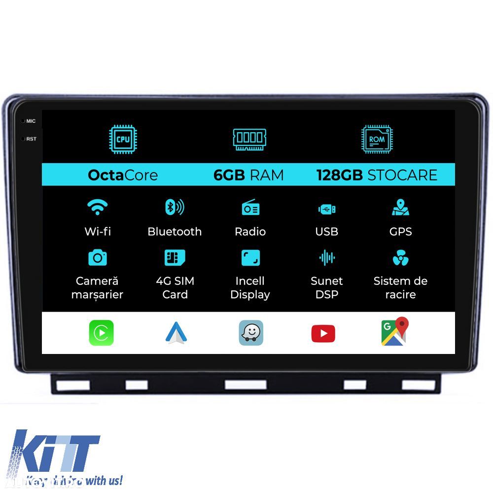 Navigatie Dedicata Renault Clio 5 (2019-2024), 9Inch, 6Gb Ram, 128Gb S - 1