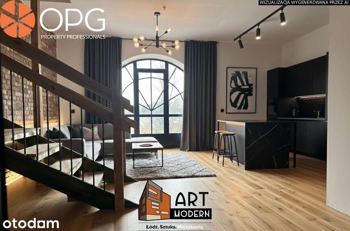 Dwupoziomowy Loft z tarasem, 2 łazienki - oddany do użytkowania