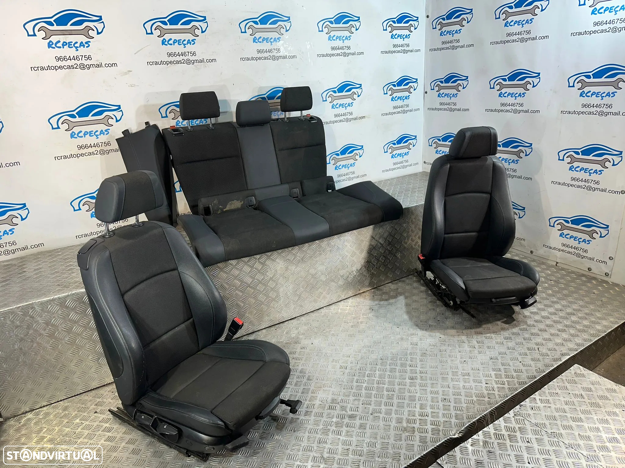 Conjunto Bancos Originais Pack M Pele Tecido BMW Serie 1 E81 3 Portas 2004 - 2012 - 3