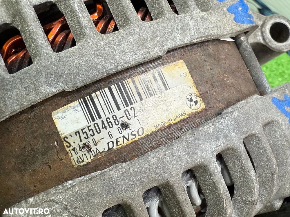 ALTERNATOR BMW 318I SERIA 3 E90 LCI 2.0 BENZINA 2008 COD OEM 755046802 2005-2013 - 8