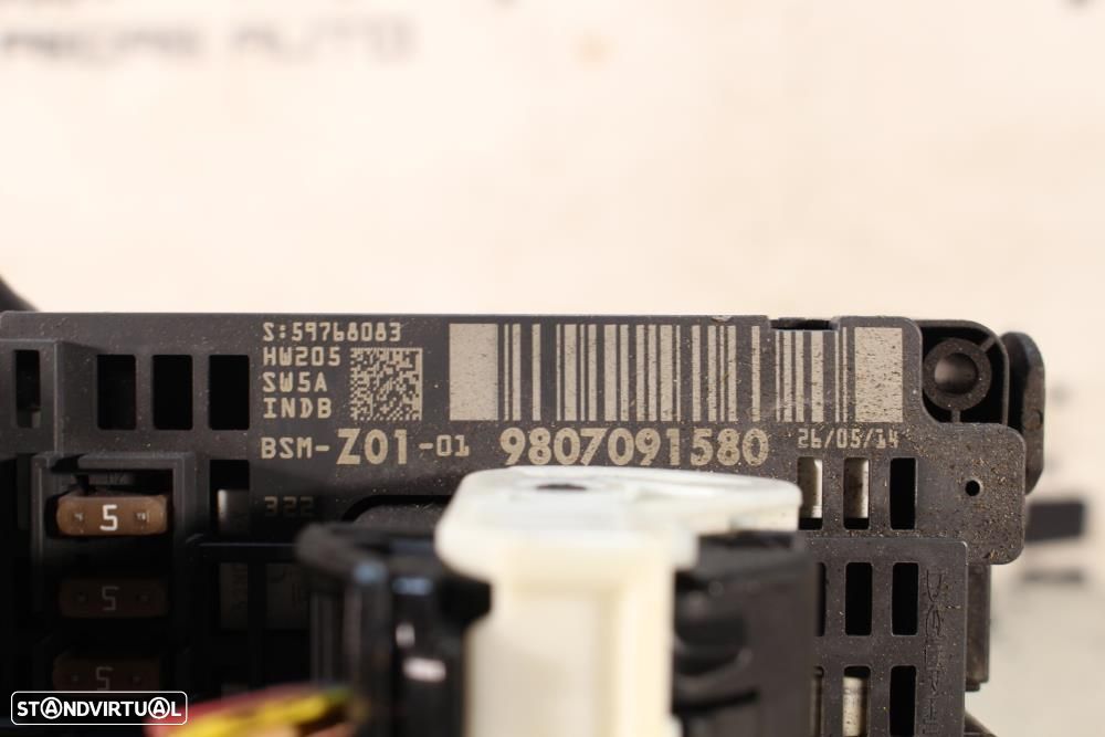 Bsi / Caixa De Relés Peugeot 308 Ii  9807091580 / 98 070 915 80 - 8