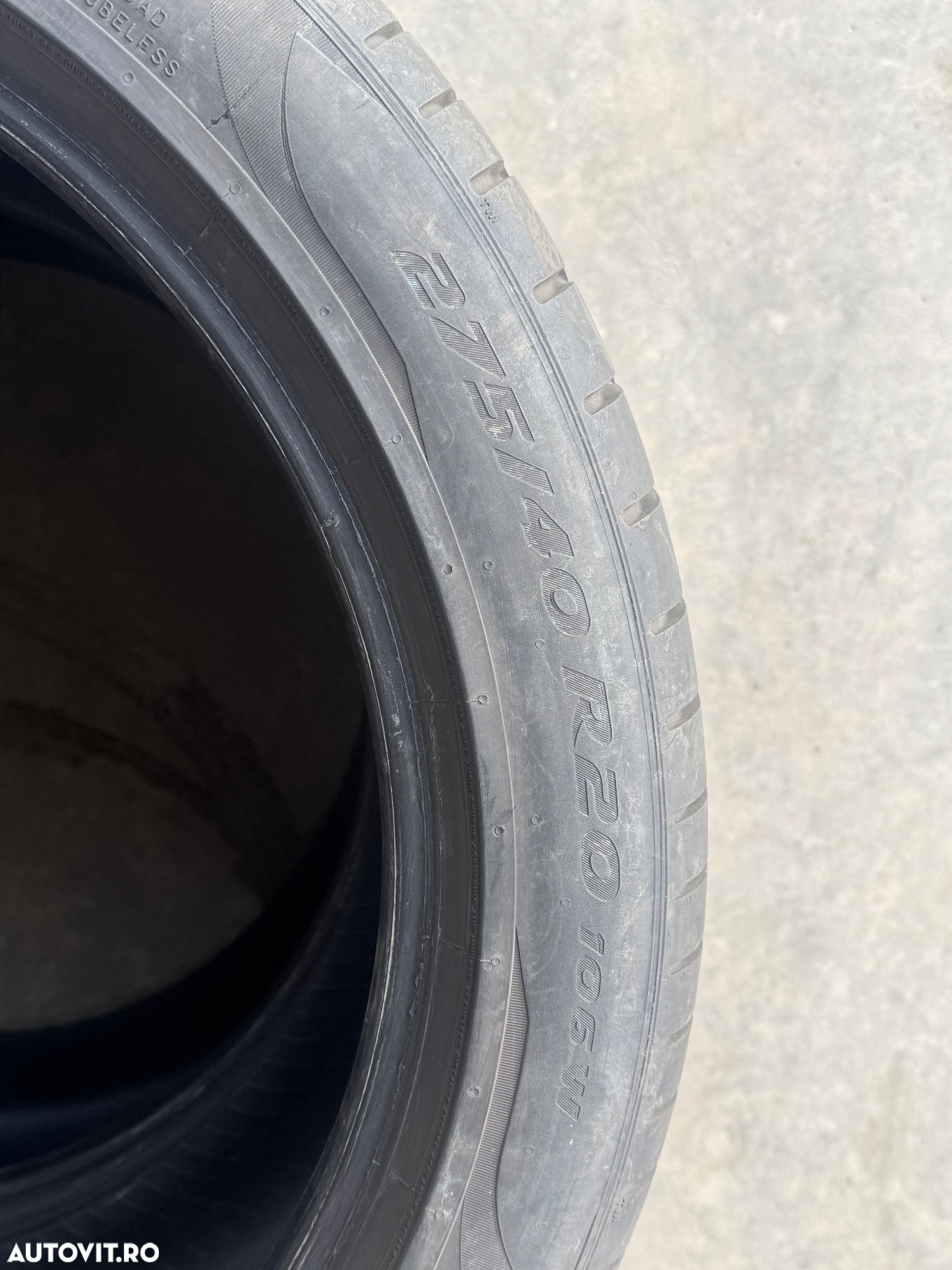 Vând 2 anvelope 275/40/20 Pirelli de vară cu runflat ca noi - 5