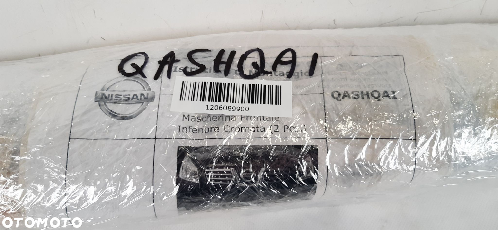 NISSAN QASHQAI J10 DEKORY CHROMY ZDERZAK PRZÓD - 9