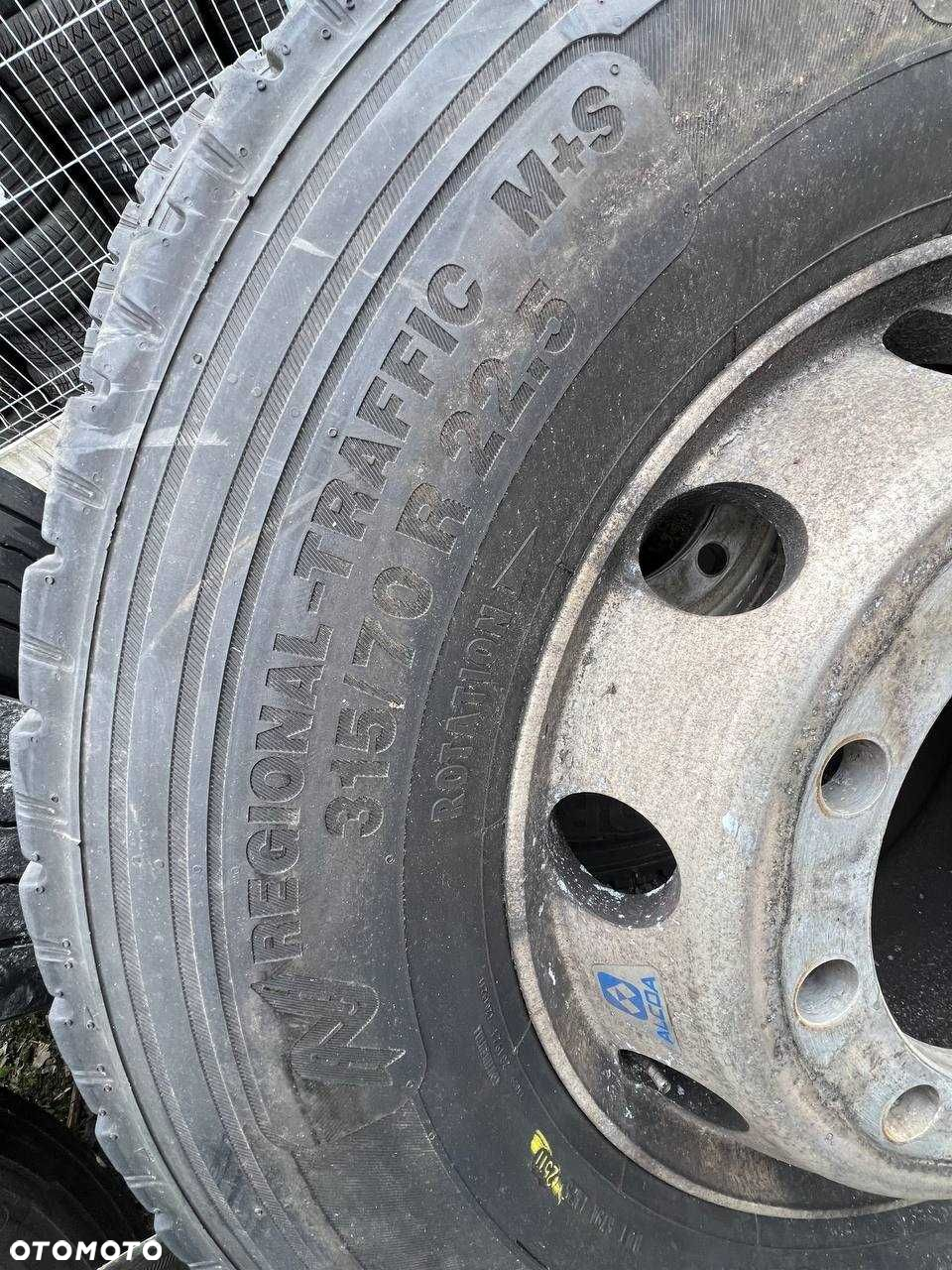 Opona + Felga aluminiowa Continental HDR2 315/70 R22.5 rok11 mm12 - 3