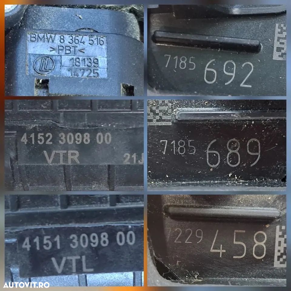 Broasca incuietoare soft close fata spate st dr modul airbag ECU releu unitate motoras incuietoare portbagaj calculator amortizoare modul camere 360 surrround sistem ECU TMS AHL Bmw seria 5 6 7 F01 F02 F04 F10 F11 - 8
