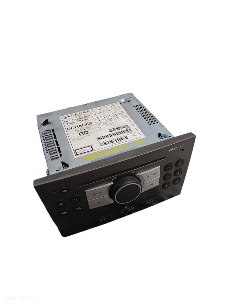 RADIO CD OPEL MERIVA A LIFT 13292087 - 1