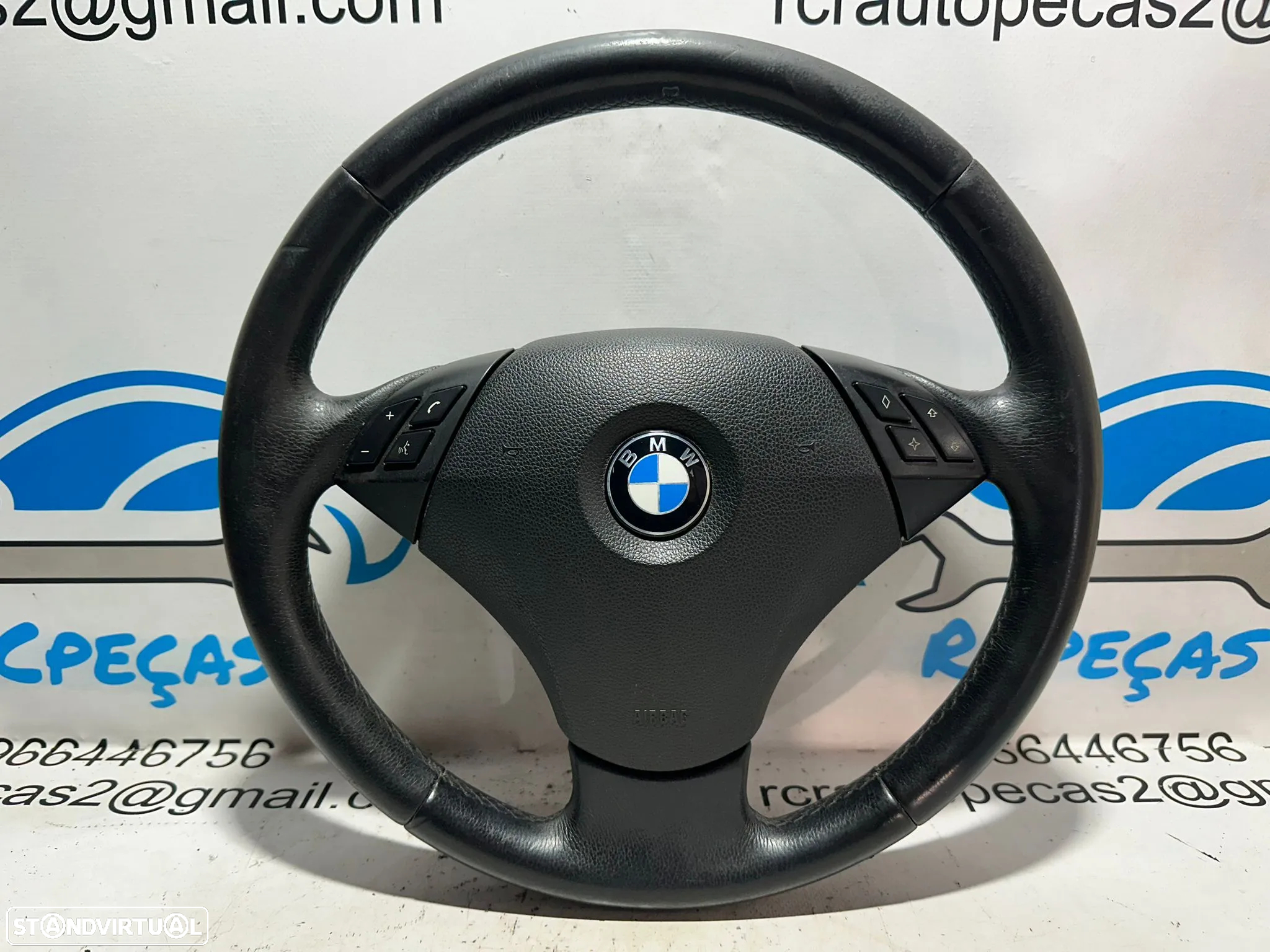 Volante Original Multifunções Comandos Airbag BMW Serie 5 E60 Sedan E61 Touring 6078894 - 2