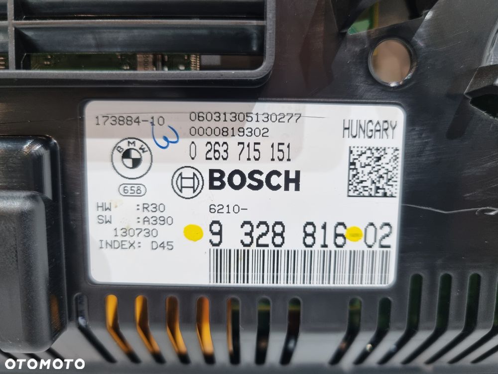 BMW F10 F11 EUROPA LICZNIK ZEGARY DIESEL 9328816 - 5