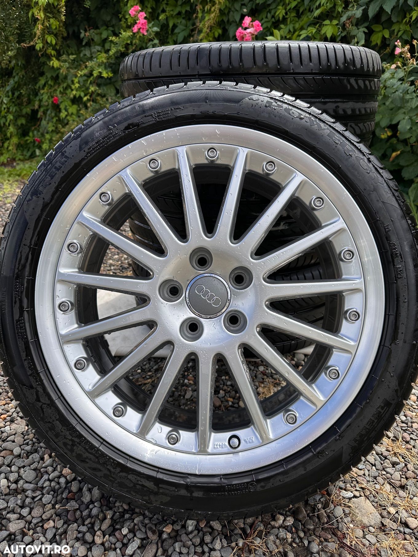 Jante R18 5X112 ET40 Audi BBS Speedline anvelope de vară Pirelli 245/40/18 97Y XL - 1