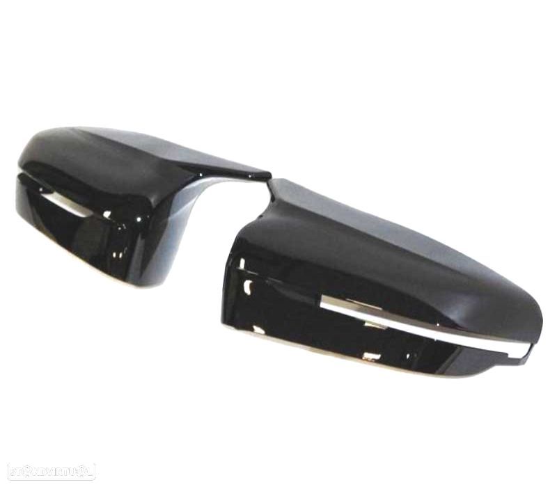 CAPAS DE ESPELHOS RETROVISORES BMW G20 19- PRETO BRILHANTE - 3