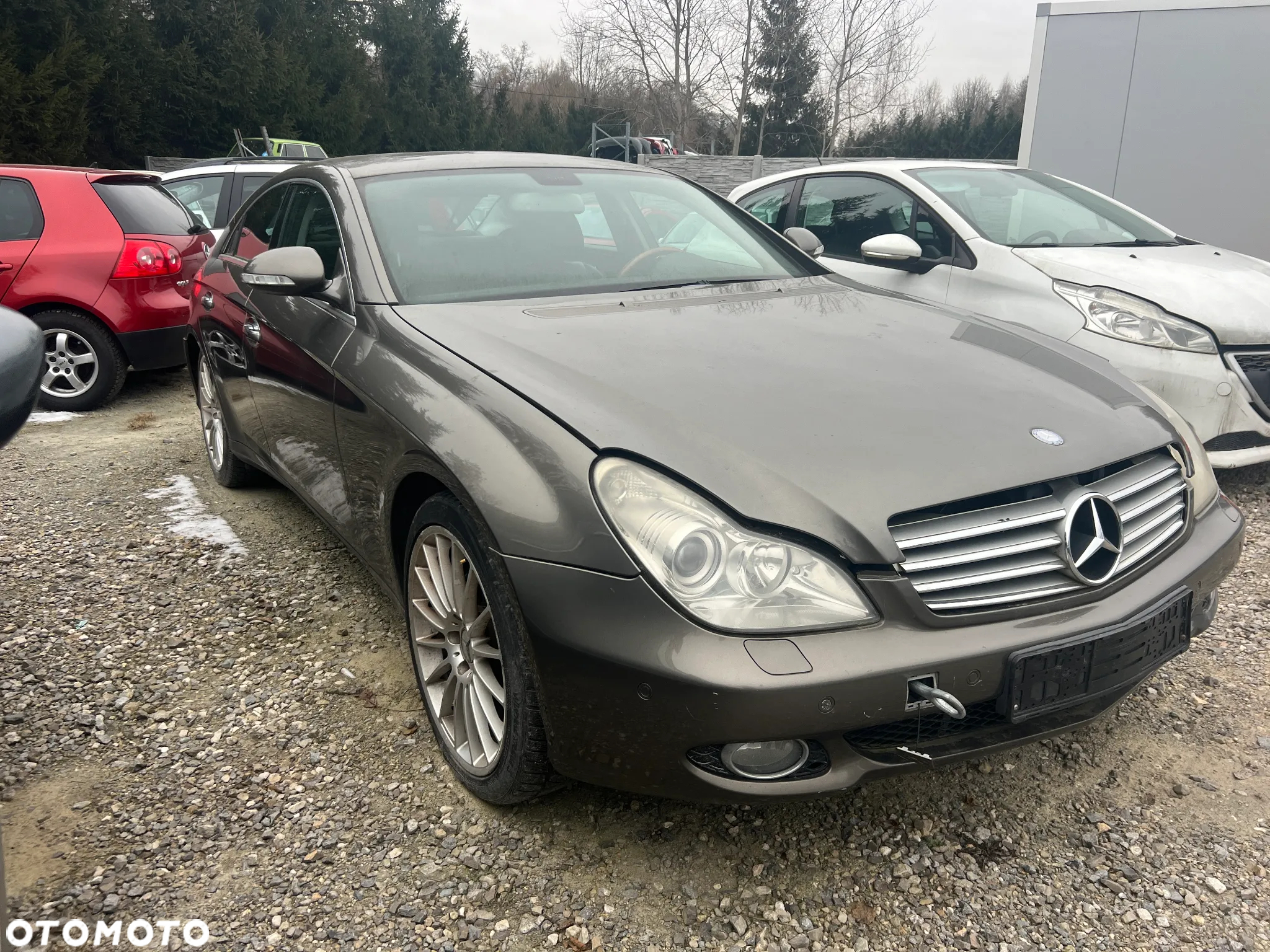 PRZÓD KOMPLETNY ZDERZAK PAS MASKA BŁOTNIK PDC MERCEDES W219 CLS 3.0 V6 C963 - 3