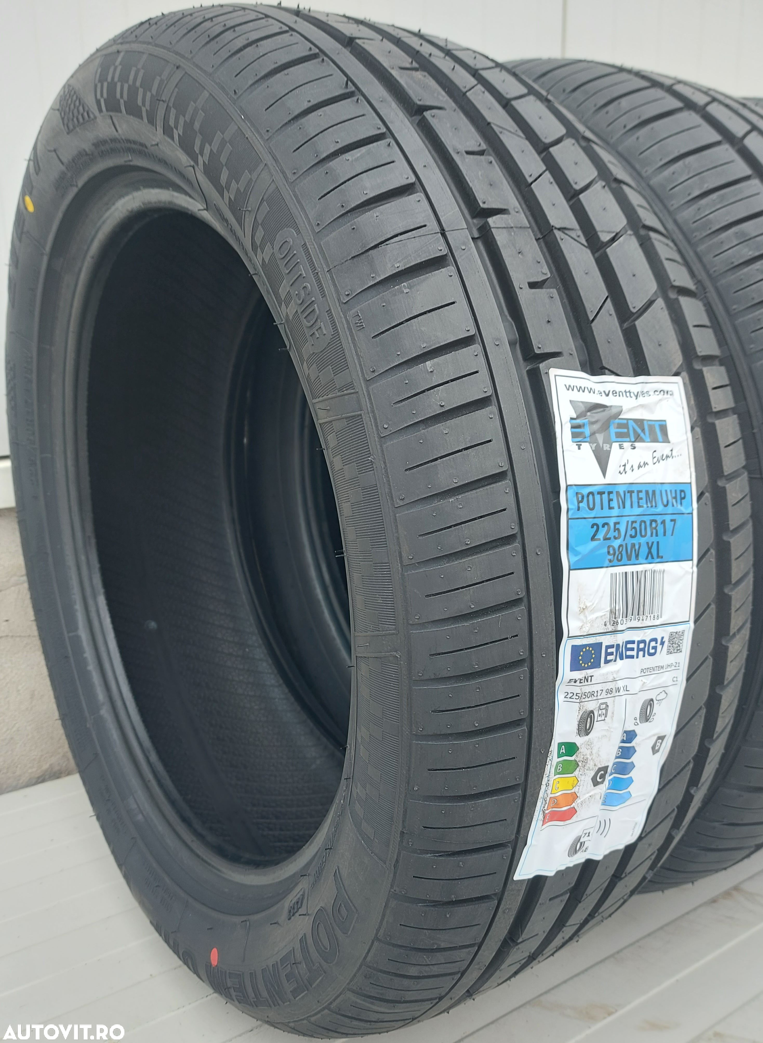 225/50 R17, 98W, EVENT Potentem UHP XL , Anvelope de vara - 4