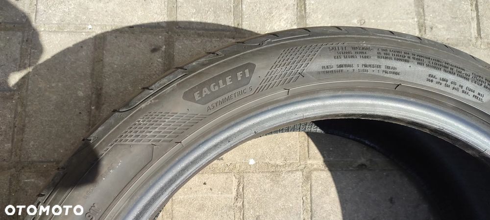OPONY LETNIE 225/45R18 GOODYEAR EAGUE F1 (2821) LATO 5mm PARA 2 SZTUKI - 5