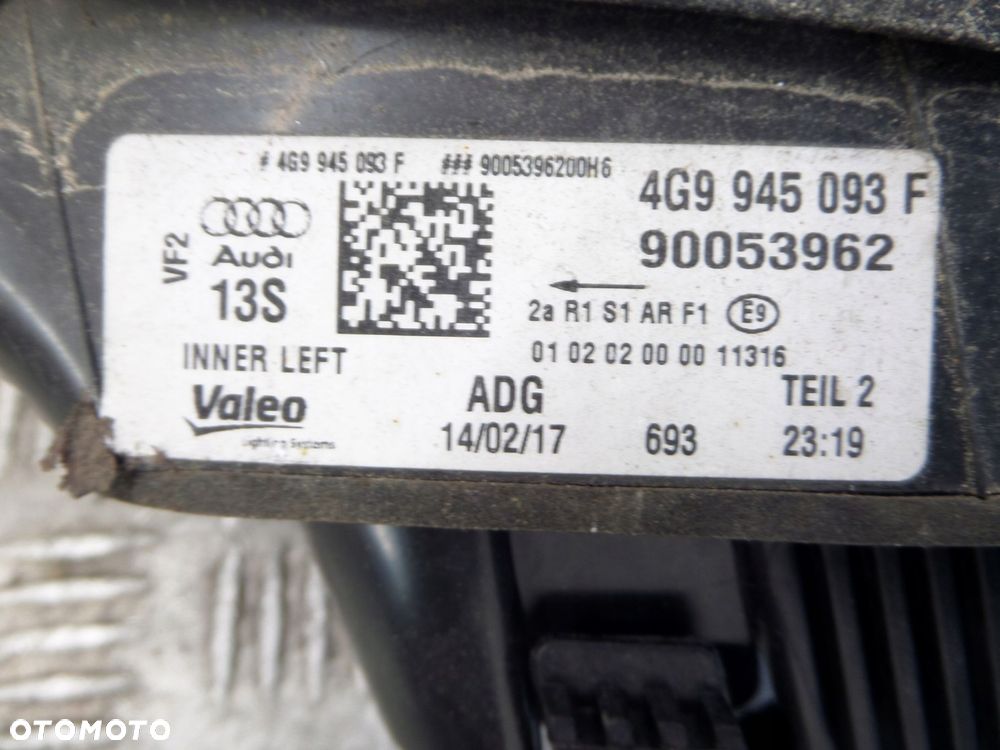 audi a6 c7 lift kombi led lampa tylna tył lewa 4g9945093f - 4