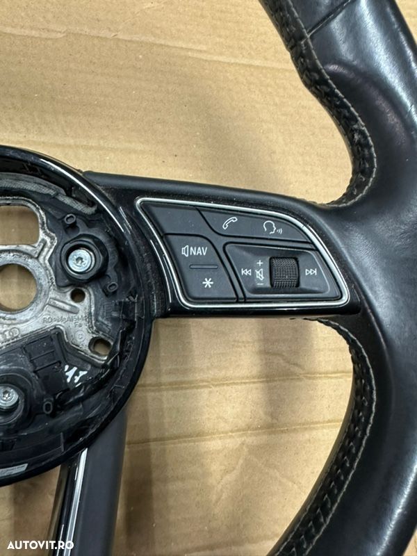 Volan piele cu padele si comenzi AUDI A4, S4 S-Line B9 an 2016-2020 - 3