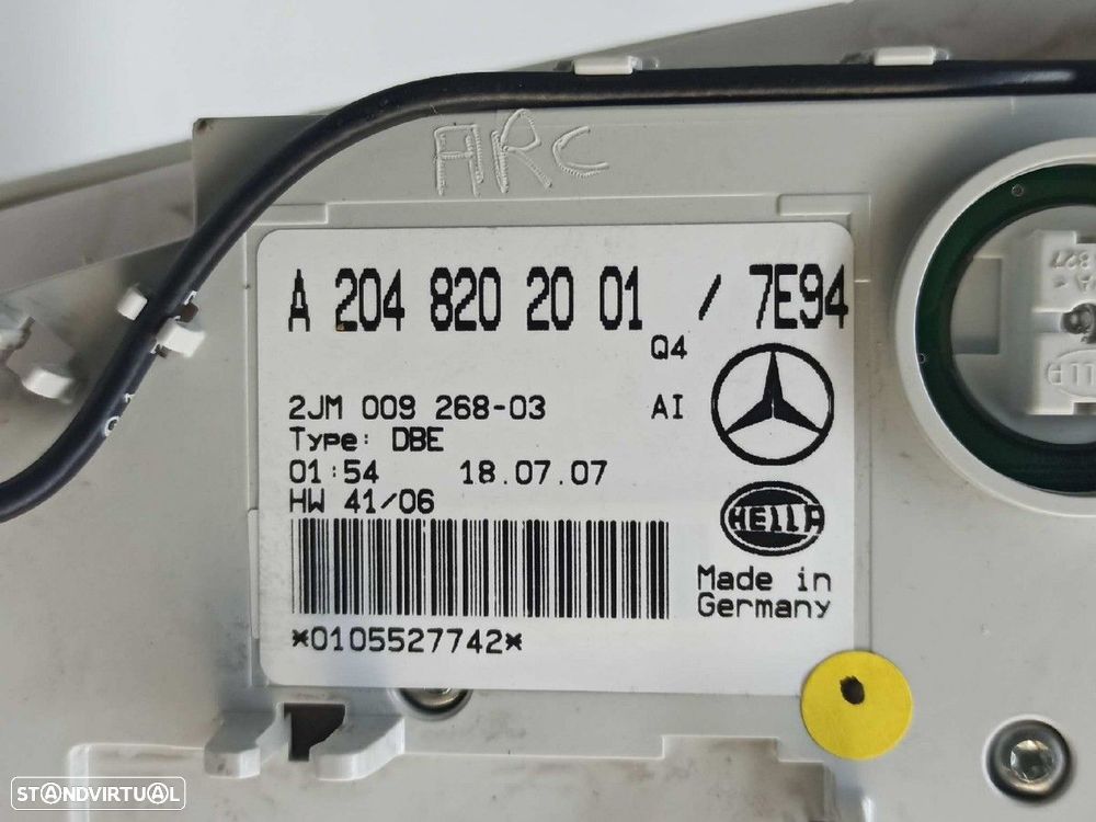 LUZ INTERIOR MERCEDES CLASE C (W204) BERLINA C 320 CDI (204.022) - 4