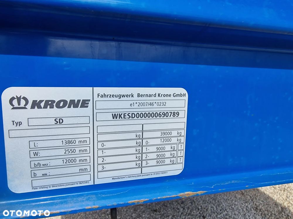 Krone MULDA - PODNOSZONY DACH - SAF - PODNOSZONA OŚ - 3