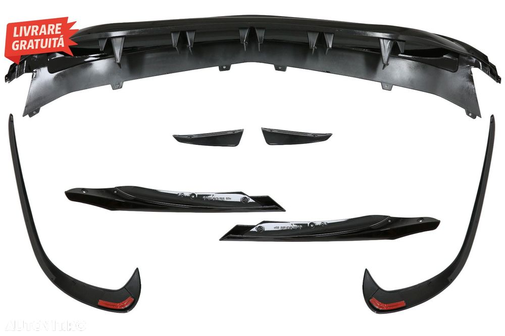 Prelungiri Bara Fata Mercedes A-Class W176 Facelift AMG Line (2015-2018) A45 Desig- livrare gratuita - 6