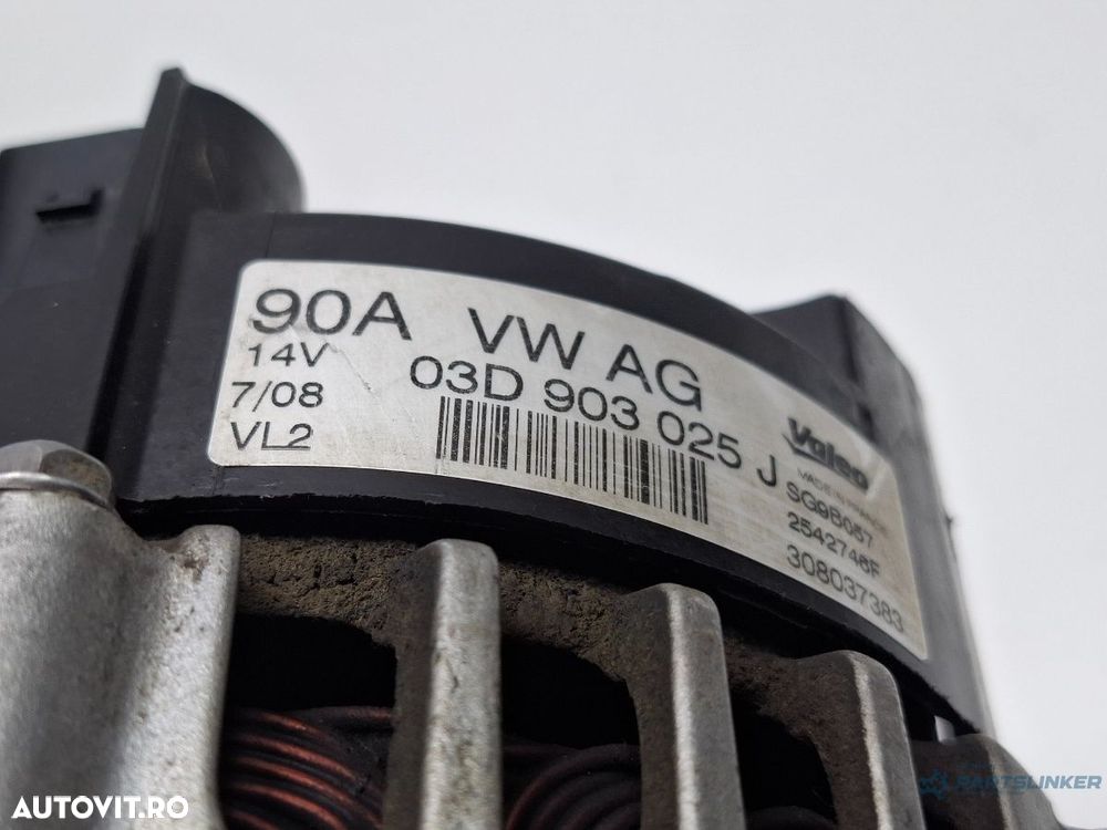 Alternator SKODA FABIA II 542 2006 - 2014 1.2 1.2 BBM, CHFA 03D903025J - 1