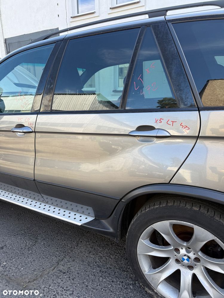 Drzwi x5 e53 lewy tył lewe tylne 472 Sterlinggrau  Super bez rdzy !!! - 1