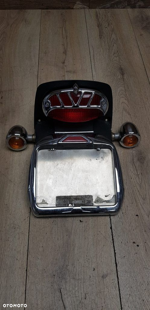 Lampa osłona chrom chlapacz kierunkowskazy Yamaha XVS650 Drag Star Custom - 2