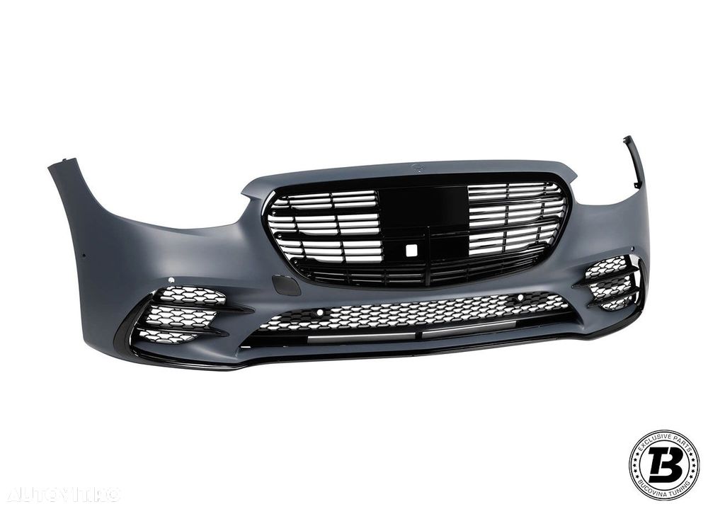 Pachet Exterior compatibil cu Mercedes S Class W223 Shadow Design - 3
