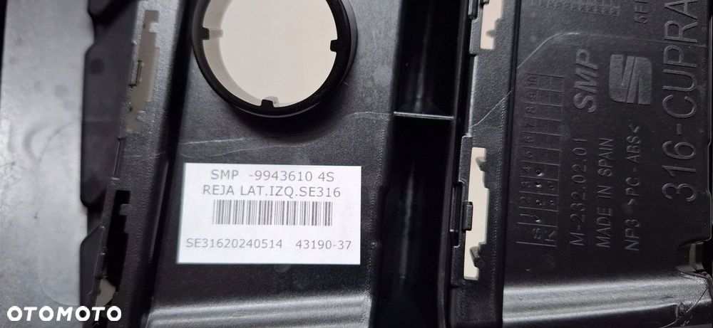 cupra formentor vz5 kratka zderzaka lewy przód przednia nowa oryginał - 6