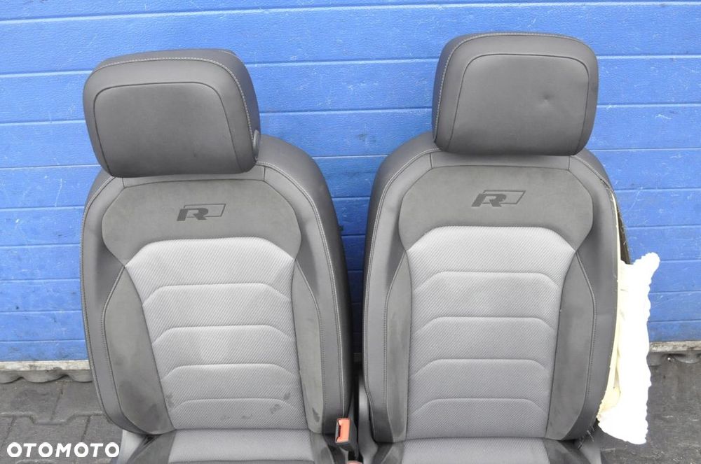 VW TIGUAN R-LINE FOTELE KOMPLET FOTELI ALCANTARA - 12
