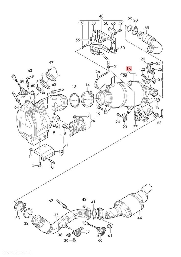 AUDI A6 C8 4K 2.0 TDI DPF FAP KATALIZATOR FILTR CZASTEK STAŁYCH CZUJNIK - 2