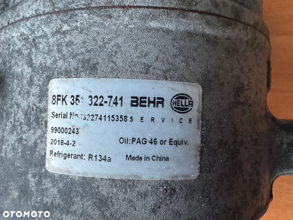 KOMPRESOR SPRĘŻARKA KLIMATYZACJI VW AUDI SEAT SKODA 8FK351322741 - 3