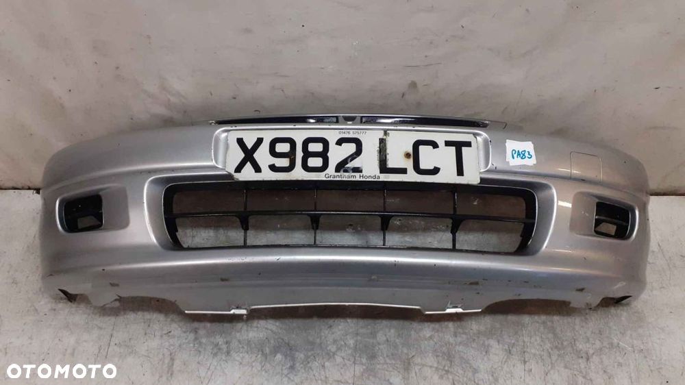 ^ ZDERZAK PRZÓD PRZEDNI HONDA LOGO NH583M SREBRNY - 1