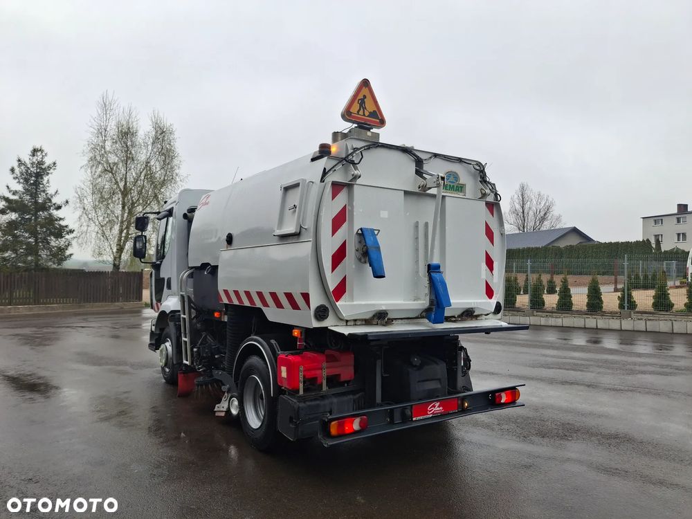 Renault Midlum 220 Zamiatarka Johnston 2 Silniki Szczotki L/R Obie Strony 2010r Przebieg 116 tyś km - 3